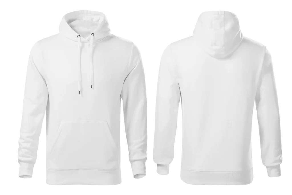 Kapucnis pulcsi fehér