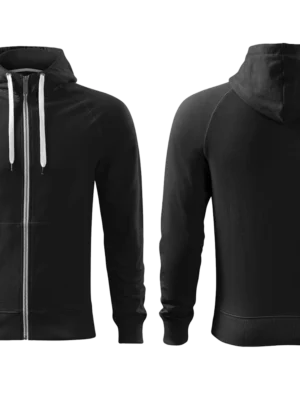 Kapucnis pulcsi fekete