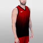 Termék 01 Férfi Kosár Mez 45 feketepiros