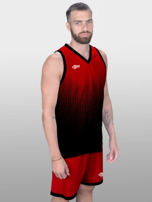 Termék 01 Férfi Kosár Mez 45 feketepiros