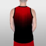 Termék 01 Férfi Kosár Mez hátul feketepiros